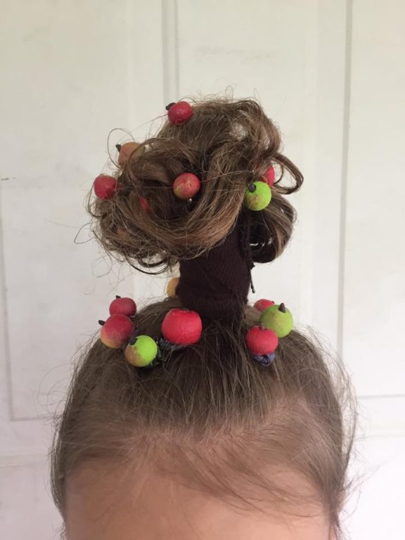 Apple Tree for Crazy Hair Day
