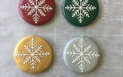 Snowflake Ornaments from Clay