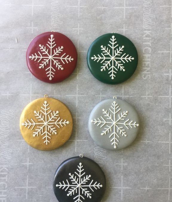 Snowflake Ornaments from Clay