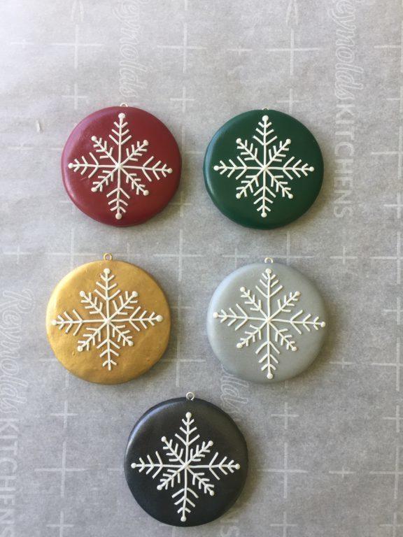 Snowflake Ornaments from Clay