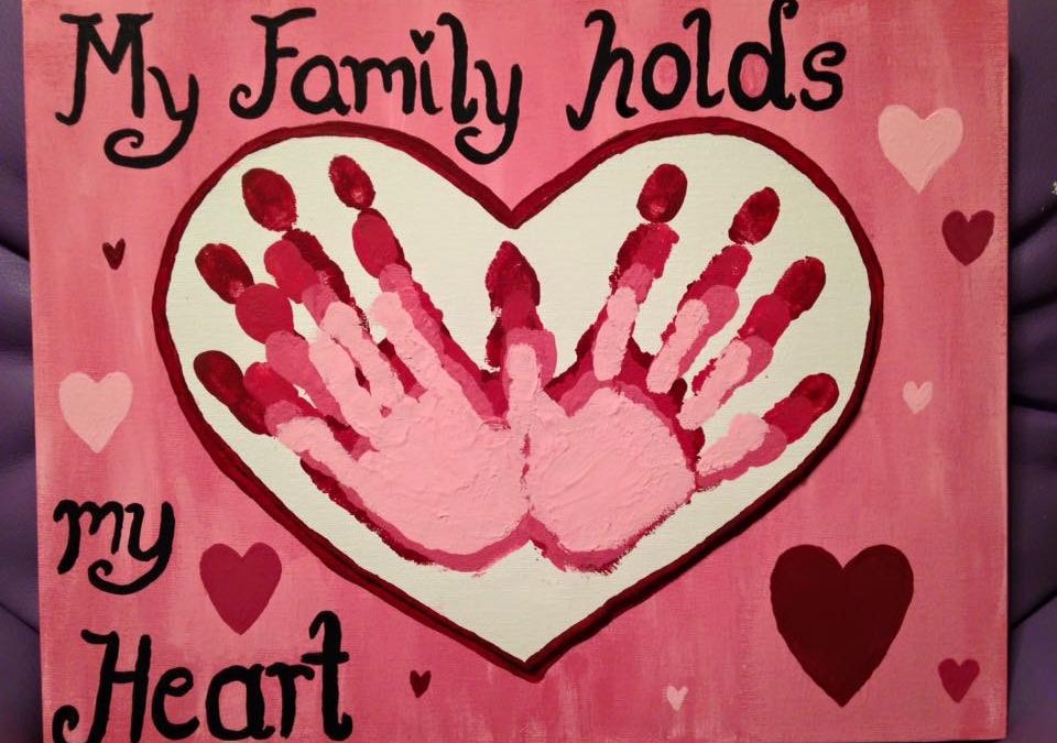 Valentines Handprint Art