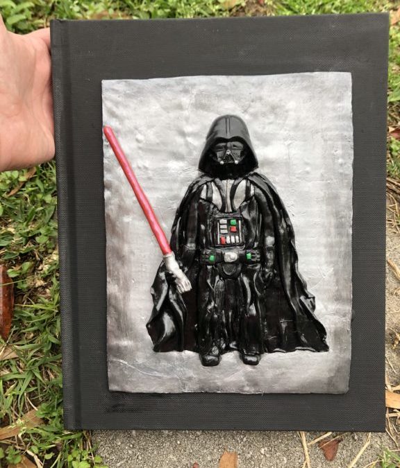 Polymer Clay Darth Vader Journal Cover