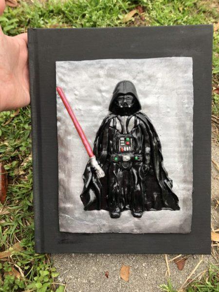 Polymer Clay Darth Vader Journal Cover